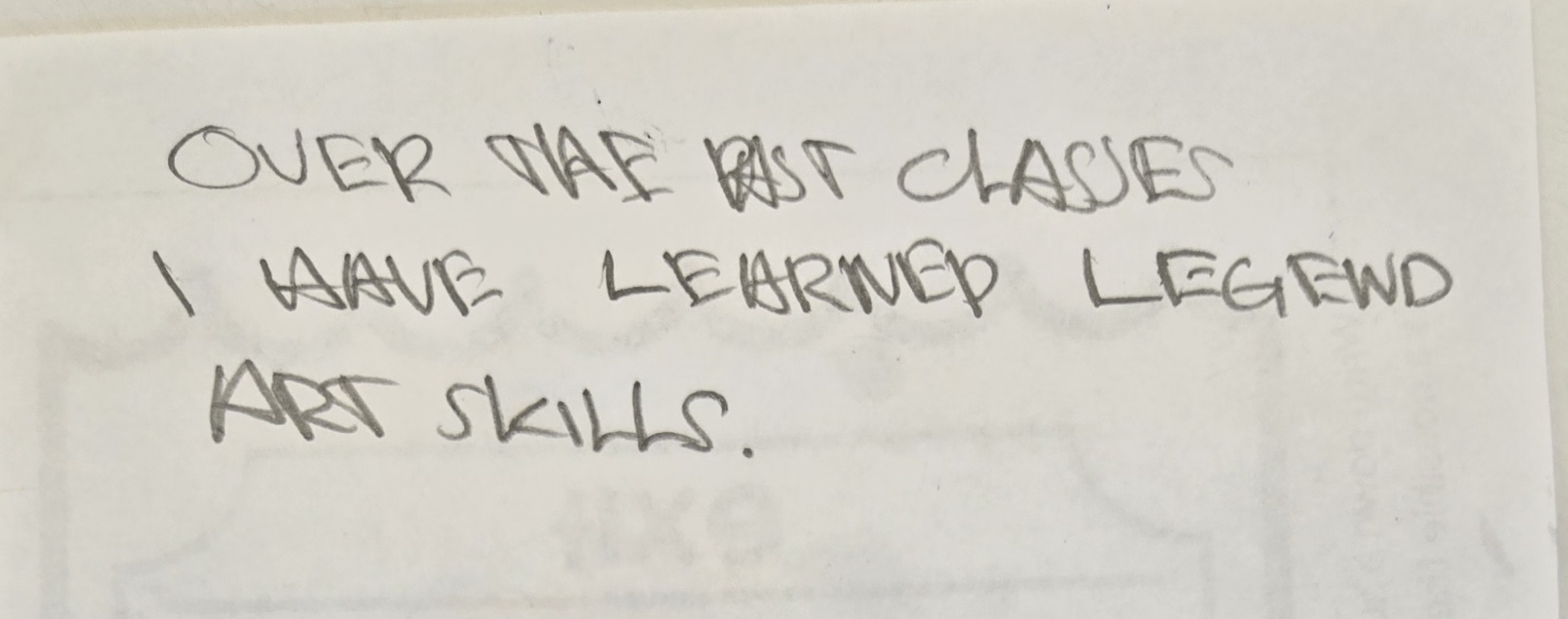 Student Reflection
